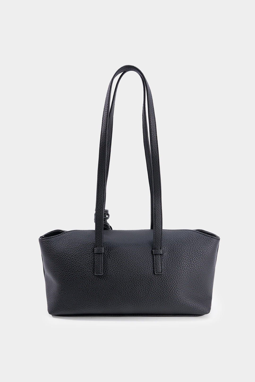 Effen leren-look tas
