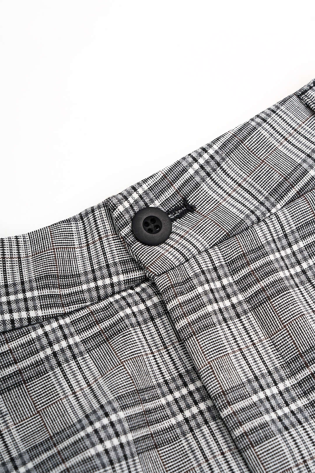 Uma - Geruite broek met wijde pijpen