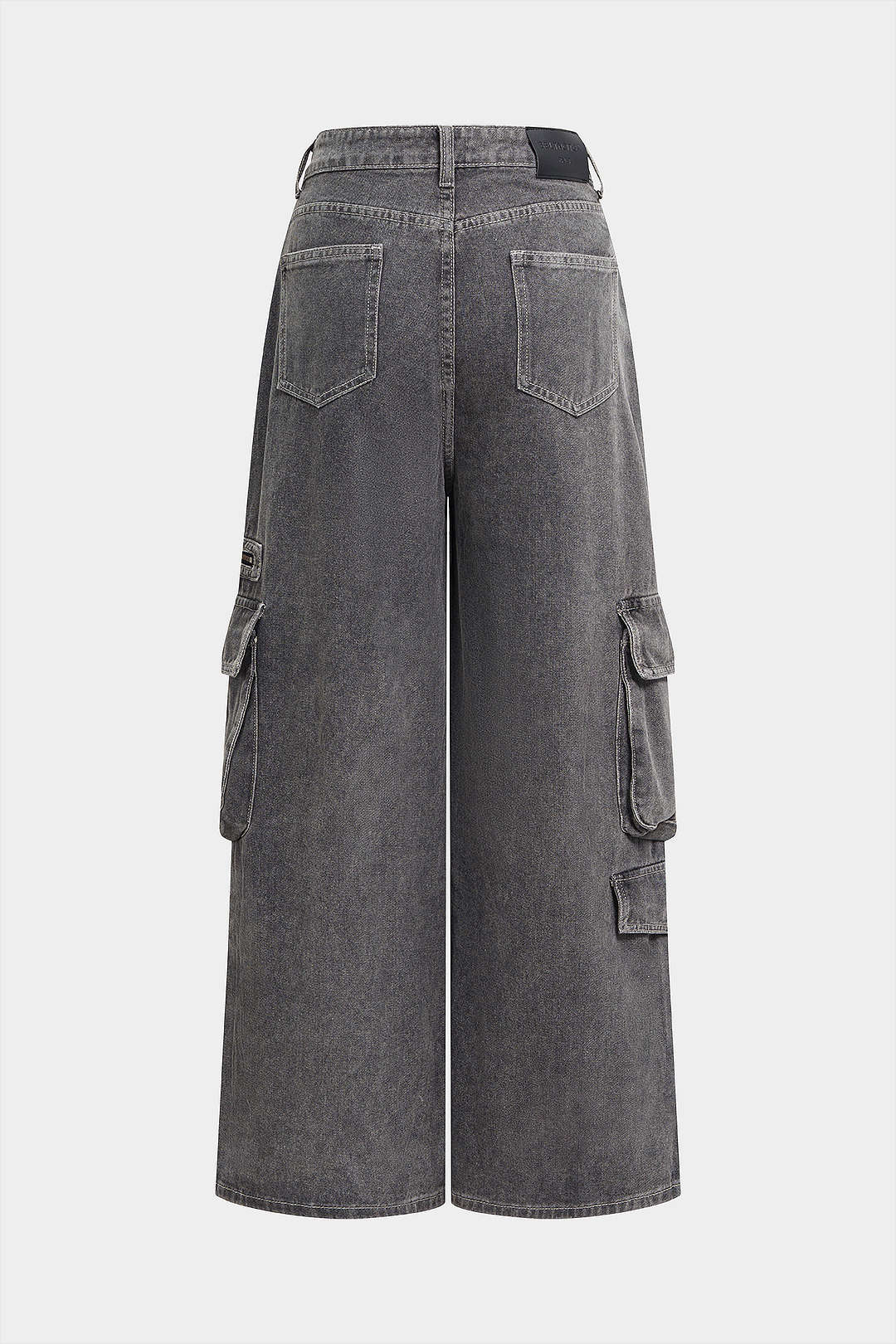 Ripped jeans met zakken en rechte pijp