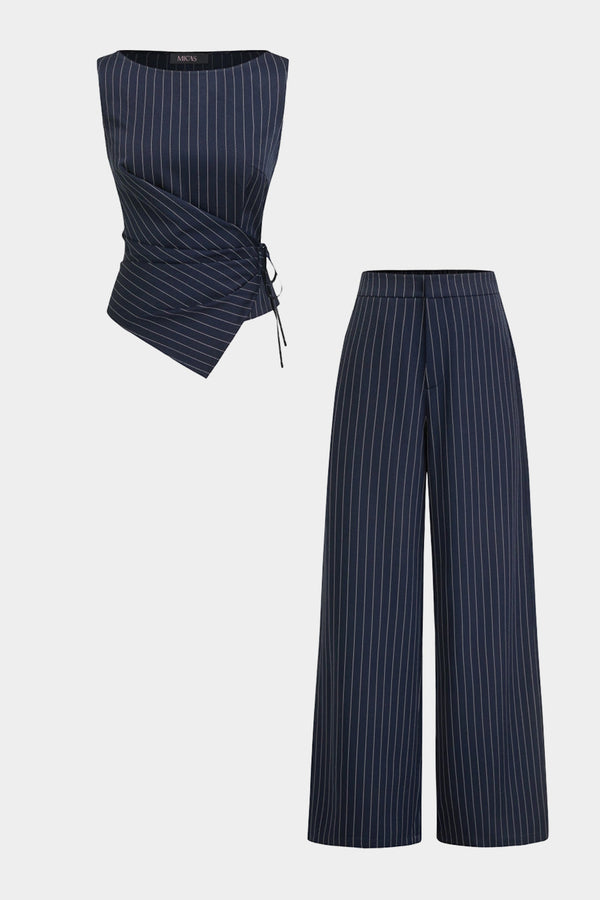 Elske - Gestreepte set met tanktop en broek