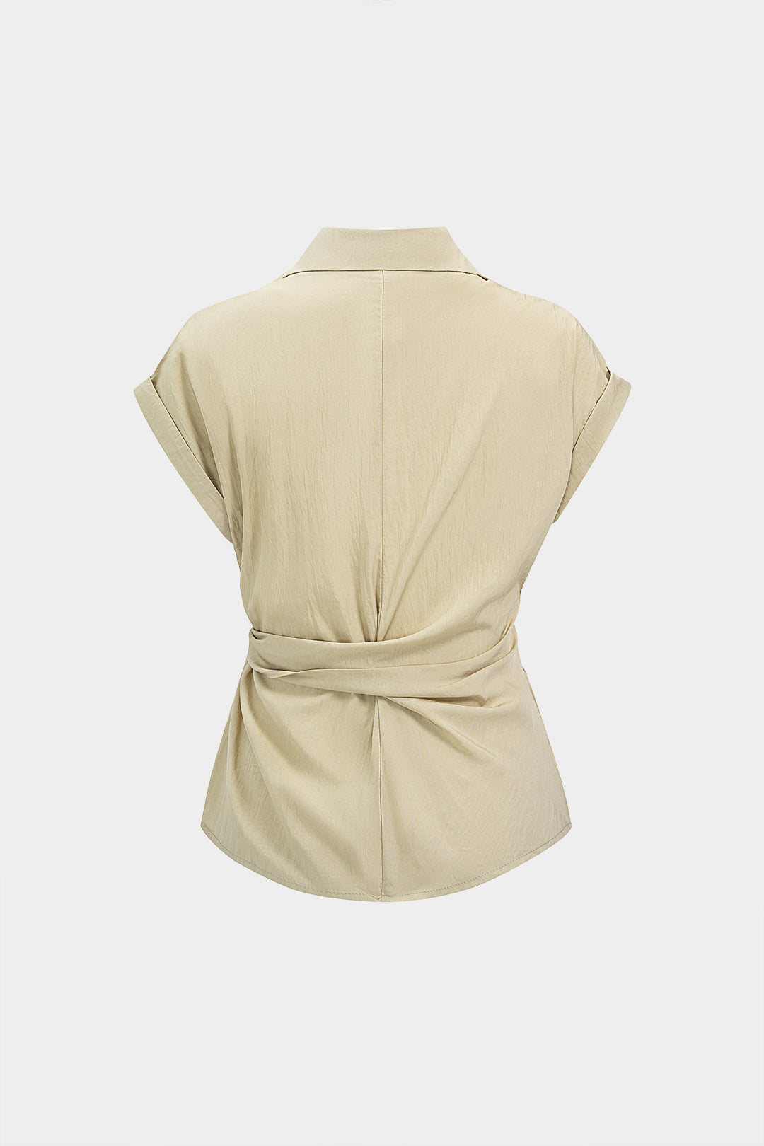 Blouse met revers, knoopjes en knoopdetail