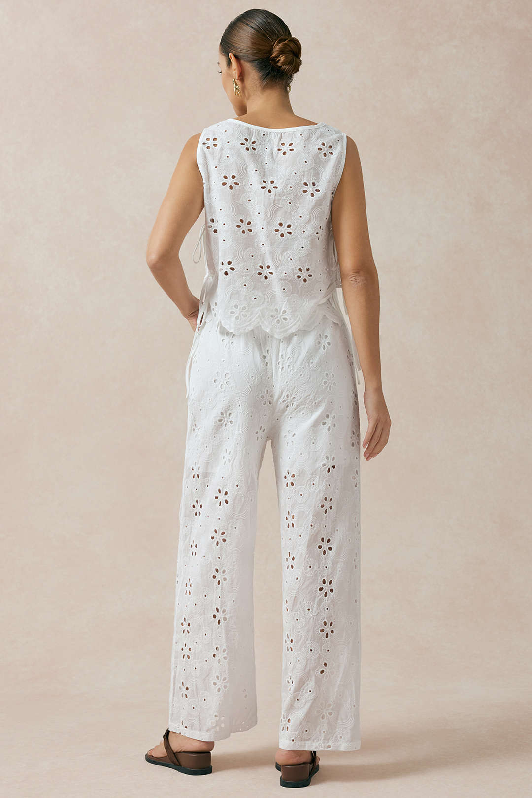 Jacquard set met tanktop en broek