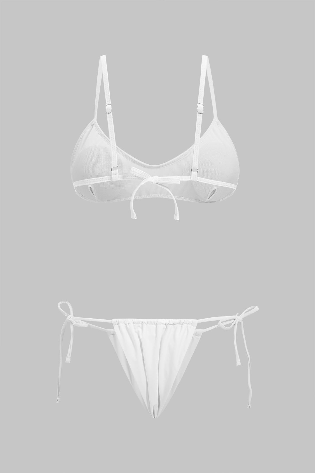 Bikini met strass en open rug