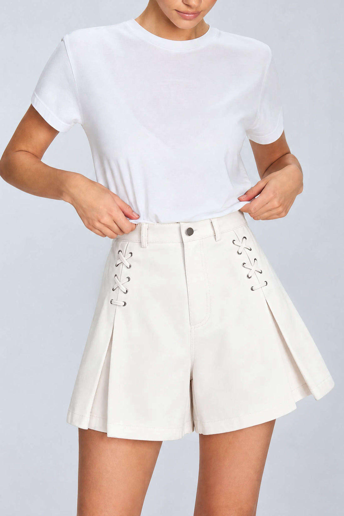 Stella - Short met hoge taille en wijde pijpen