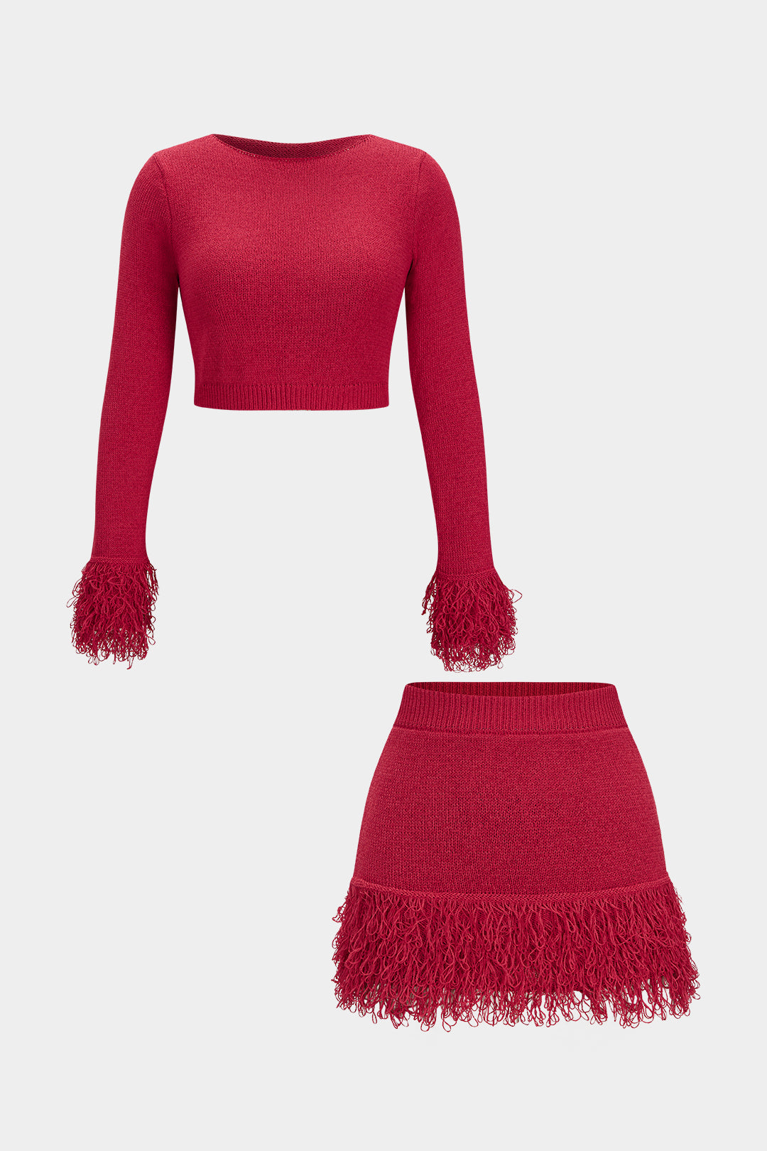 Evi - Gebreide set met top en rok