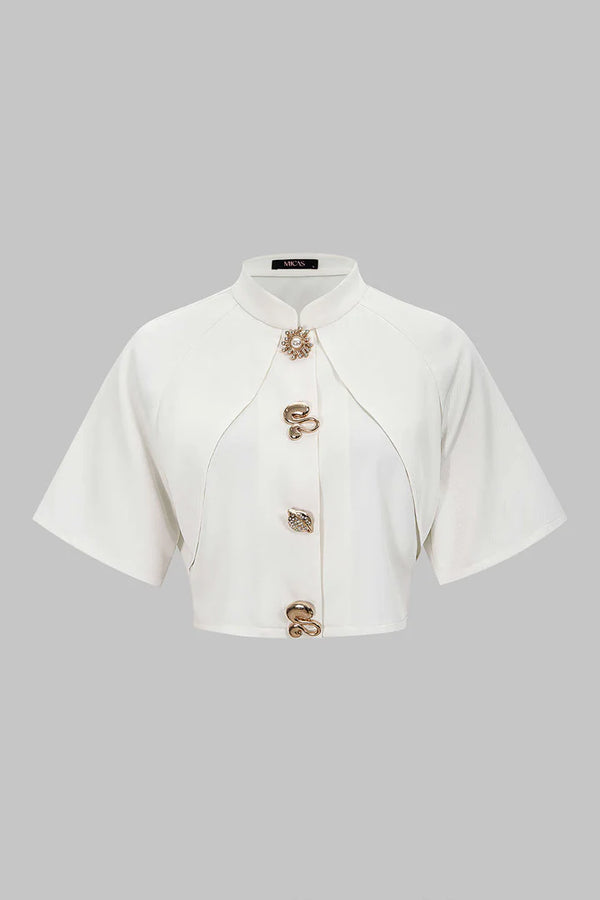 Slim fit blazer met metallic textuur