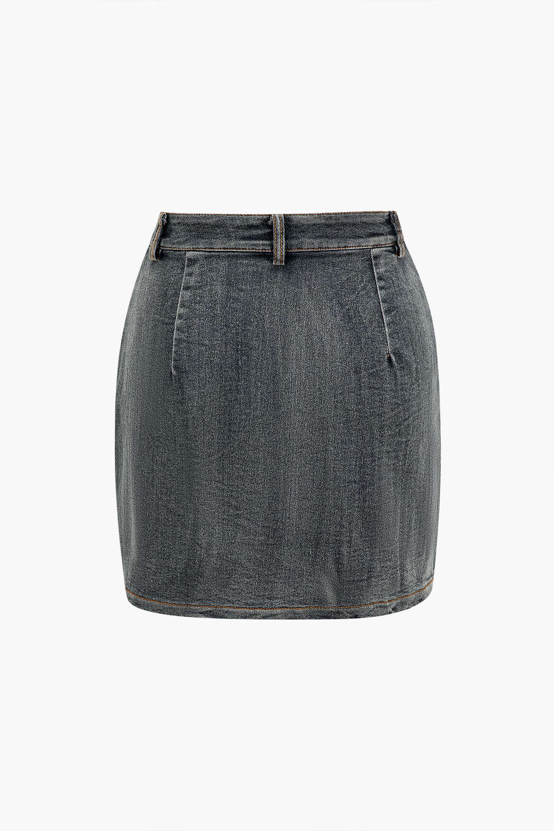 Denim minirok met halternek