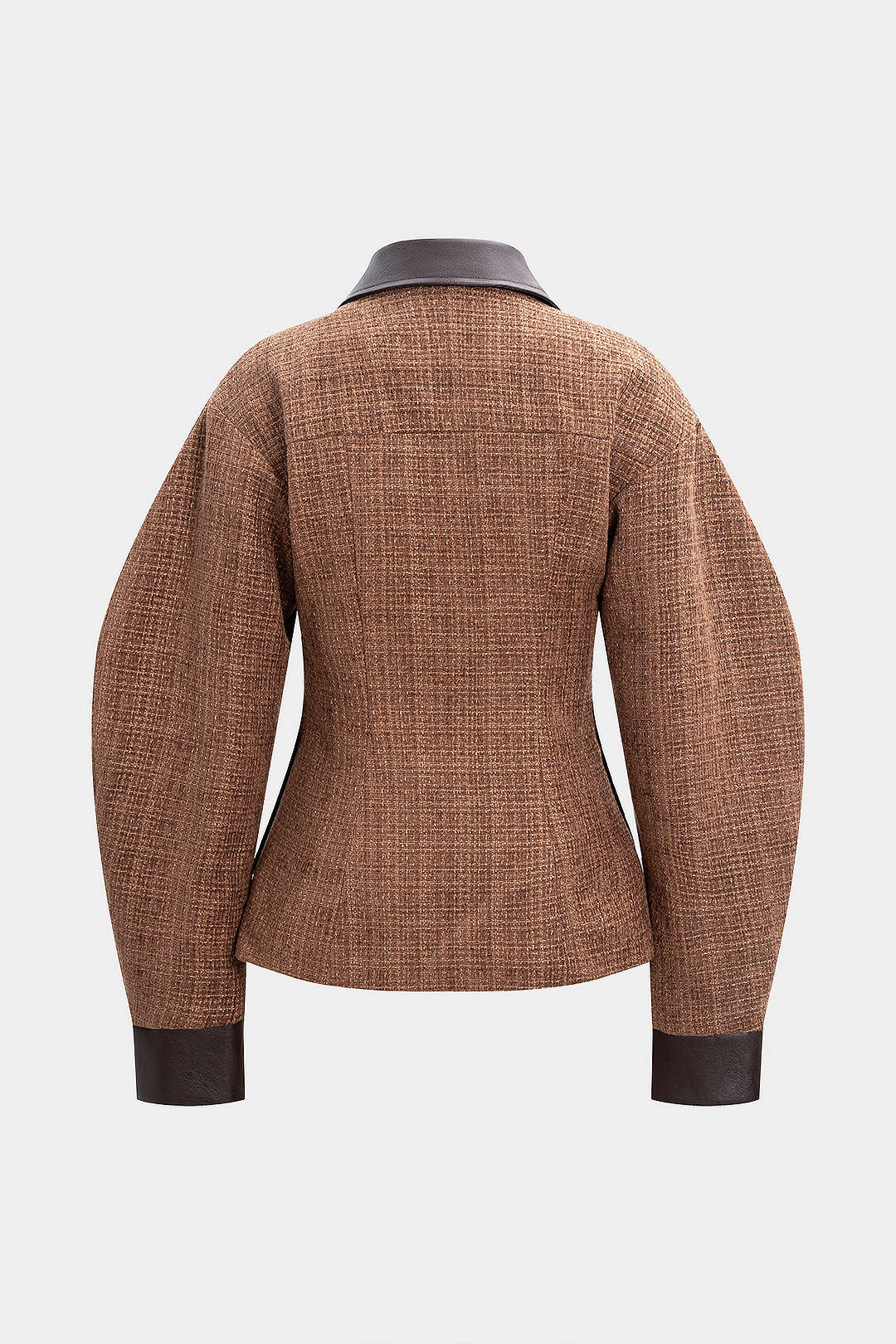 Frida - Leren-look patchwork jasje