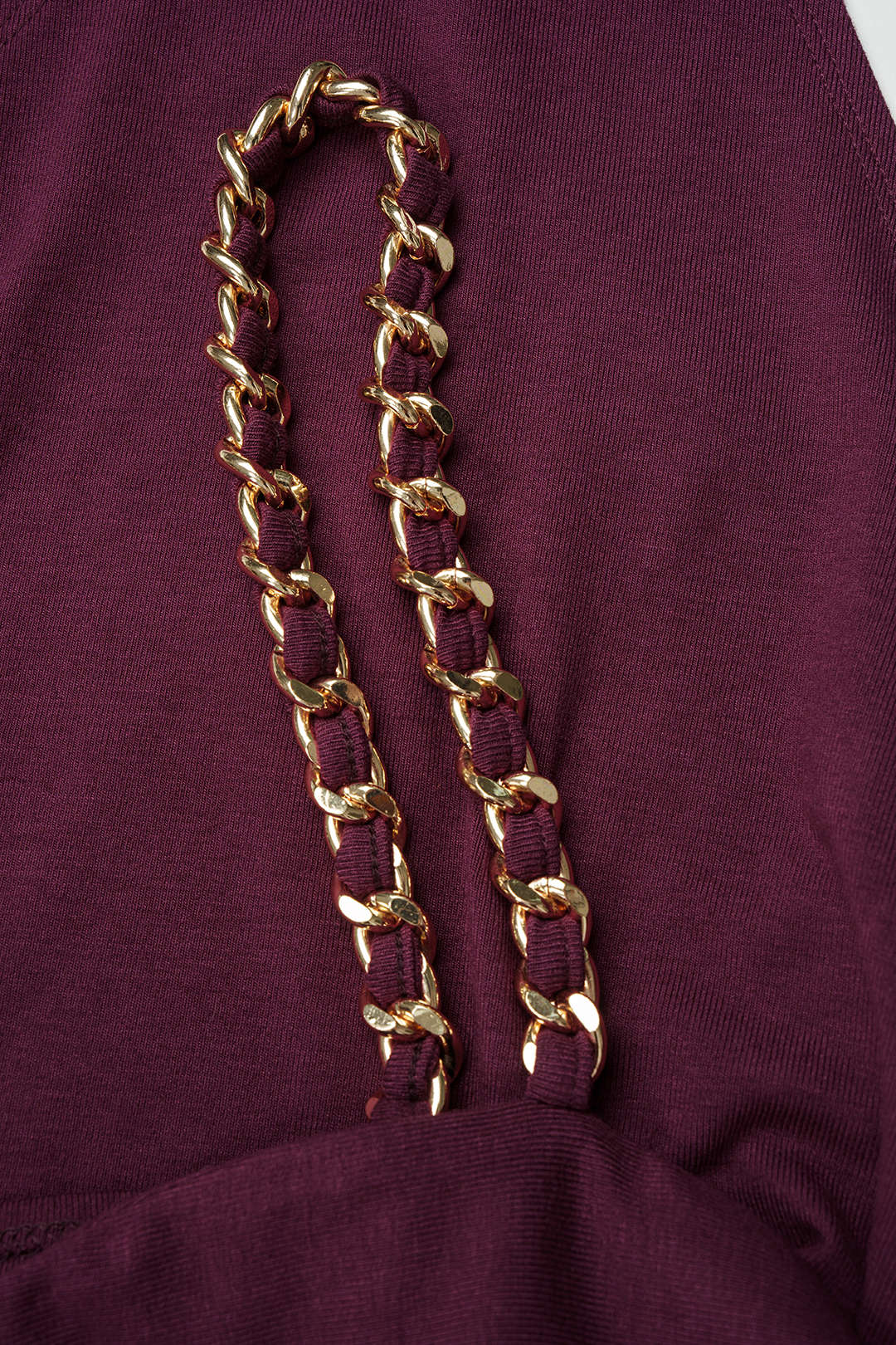 Metallic set met body en minirok