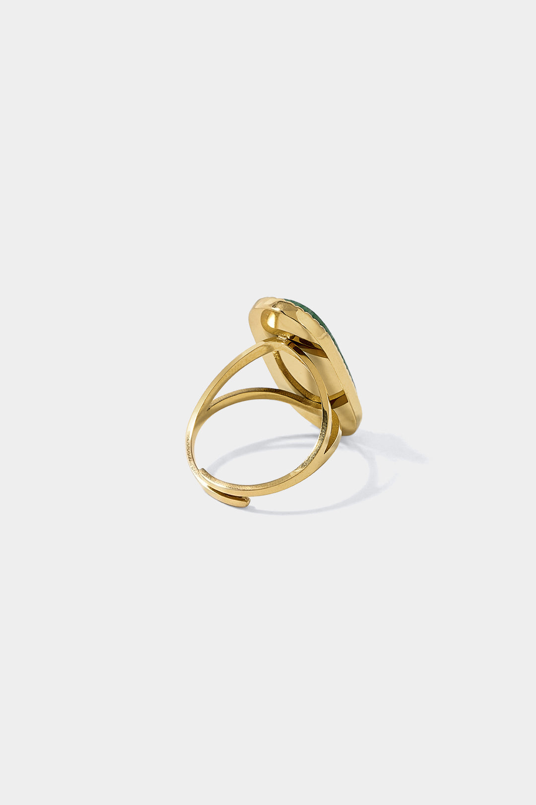 Ovale ring van metaallegering