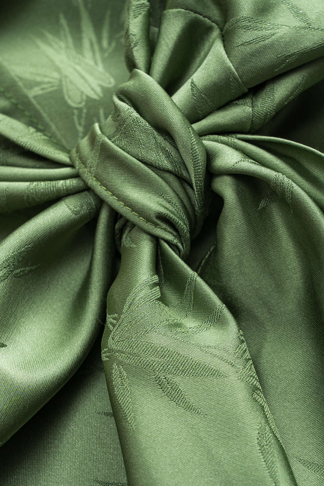 Jacquard rok met ruches en split