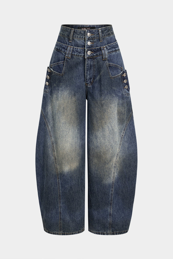Noa - Jeans met hoge taille