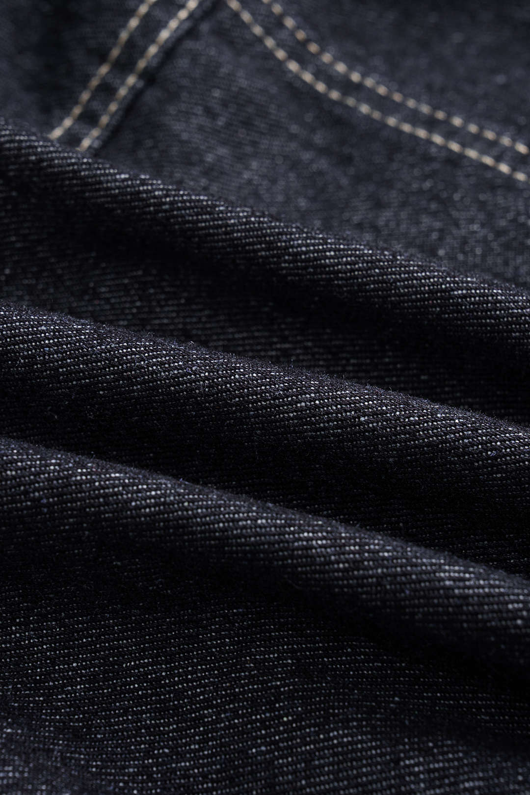 Denim jasje met revers en zakken