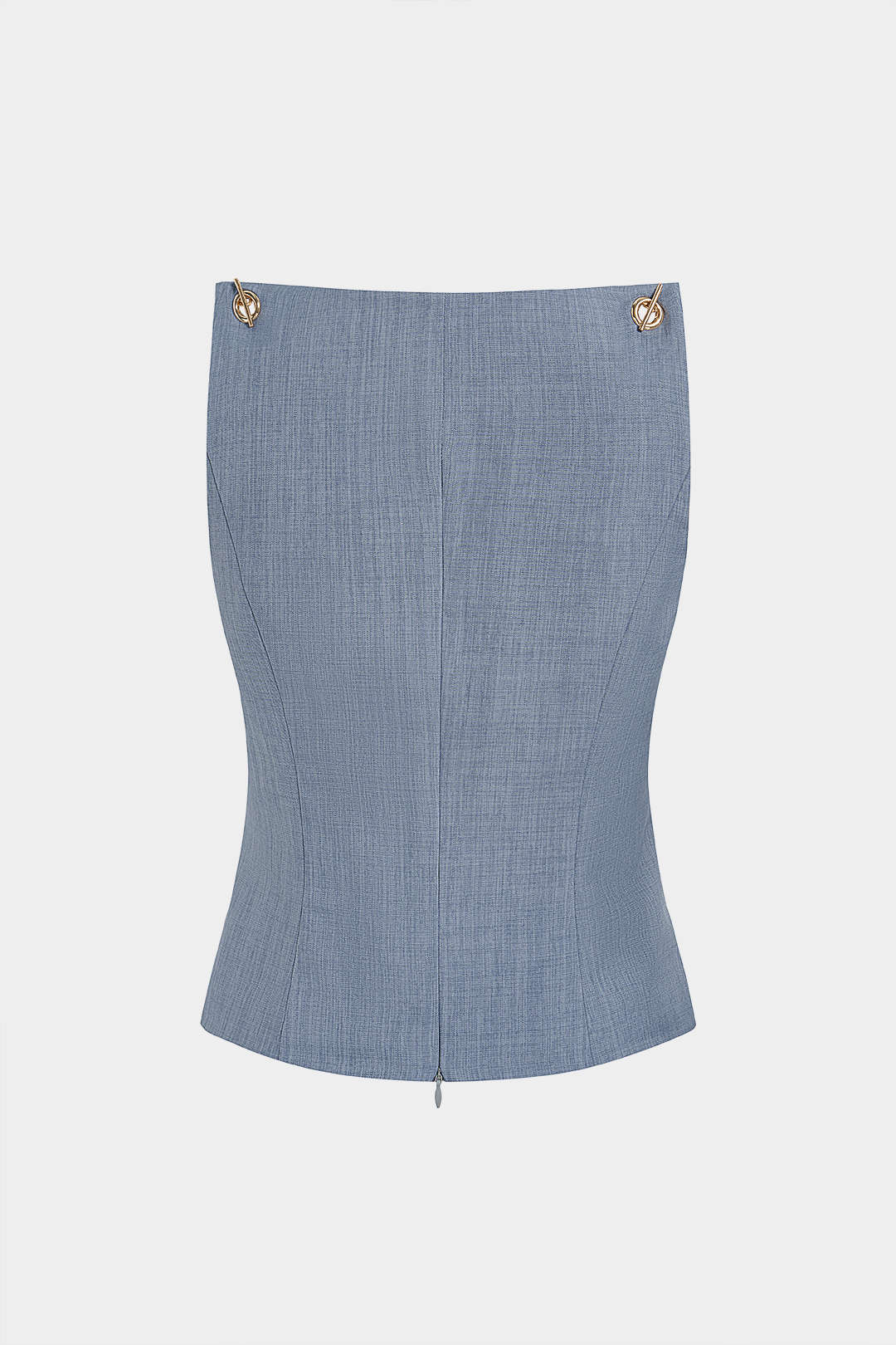 Metallic tanktop met kettingdetail