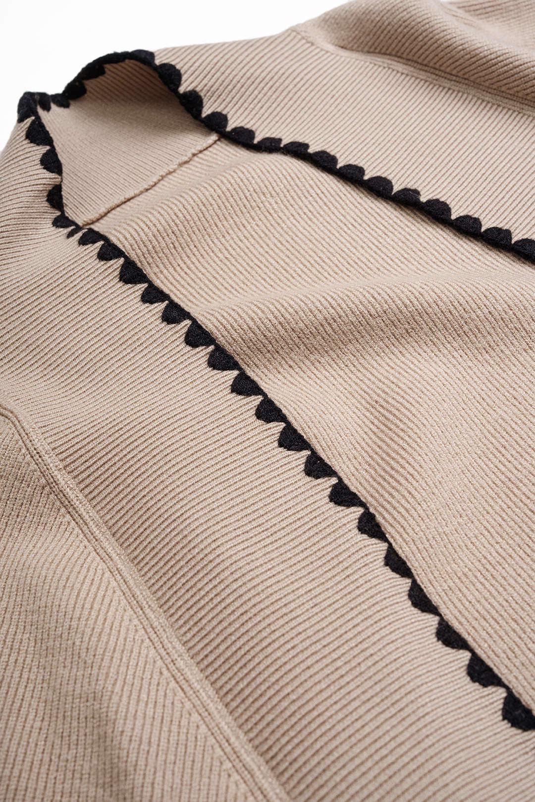 Gebreide set met vest en tanktop