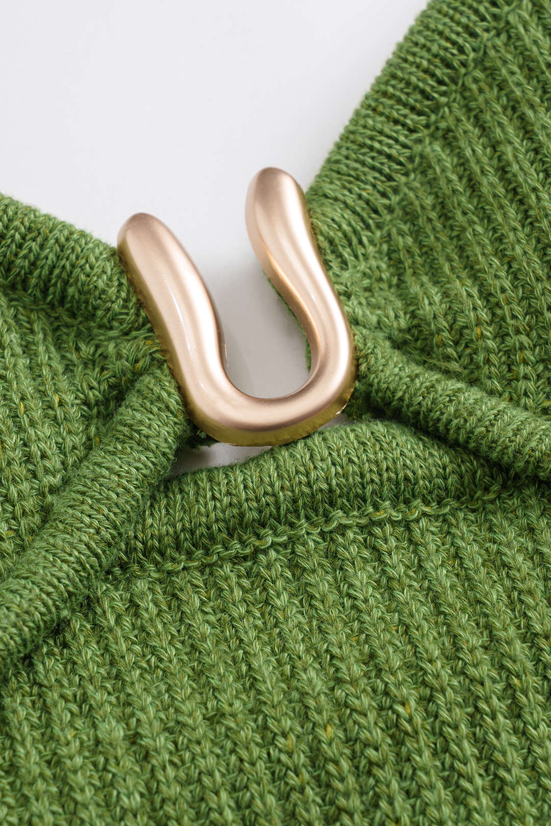 Gebreide metallic tanktop