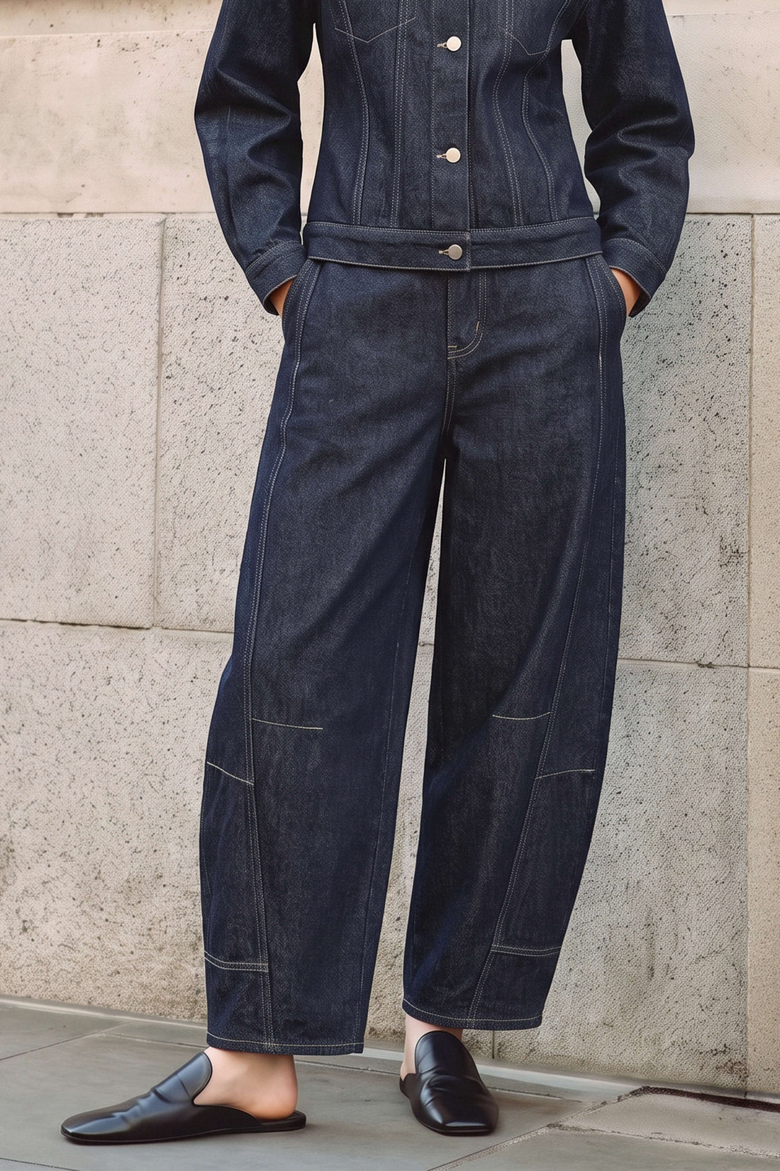 Julia - Jeans met wijde pijpen en ballonmodel