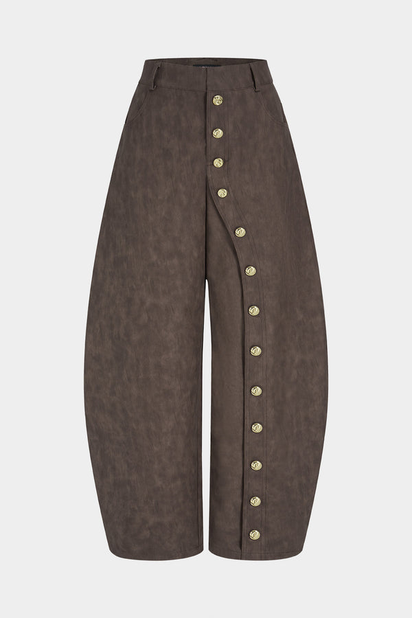 Iris - Leren-look broek