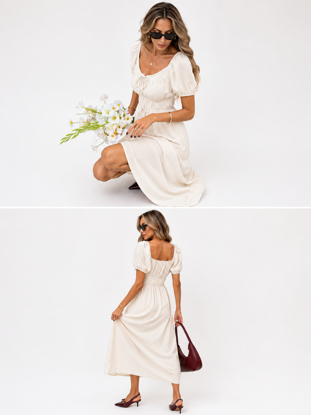 Reformation Puff Sleeve Dress
