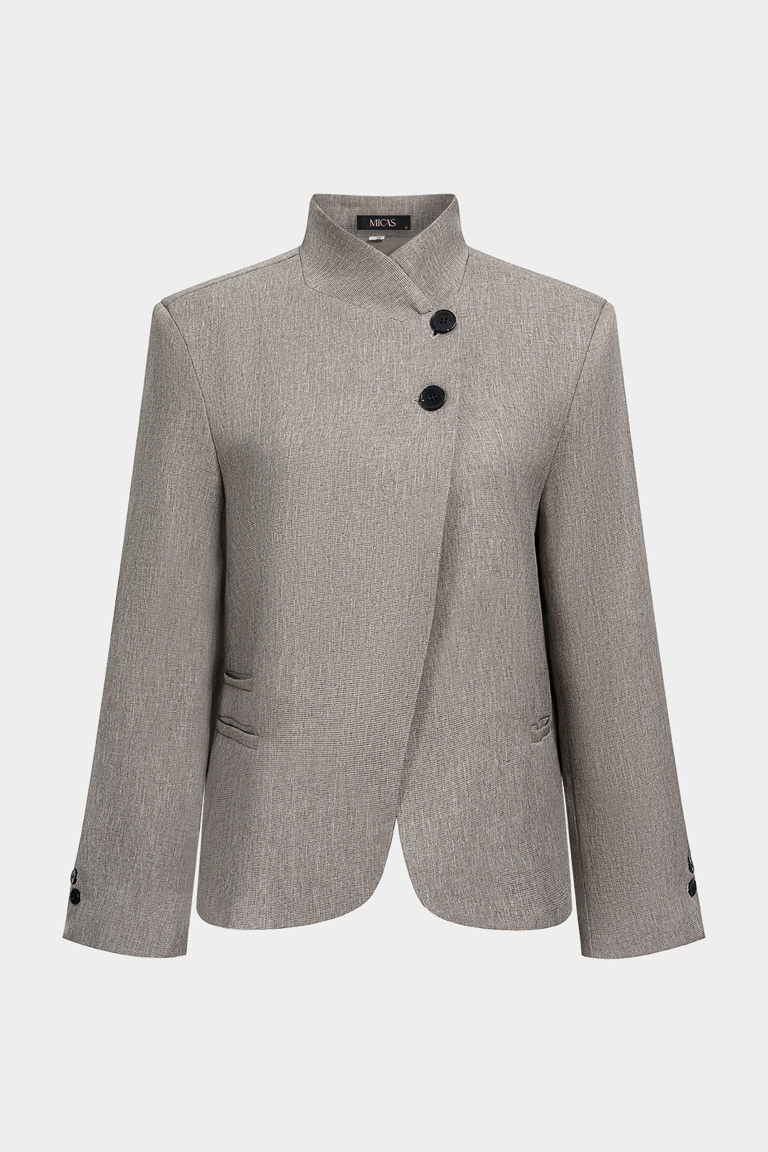 Ilse - Asymmetrische blazer met knoopjes
