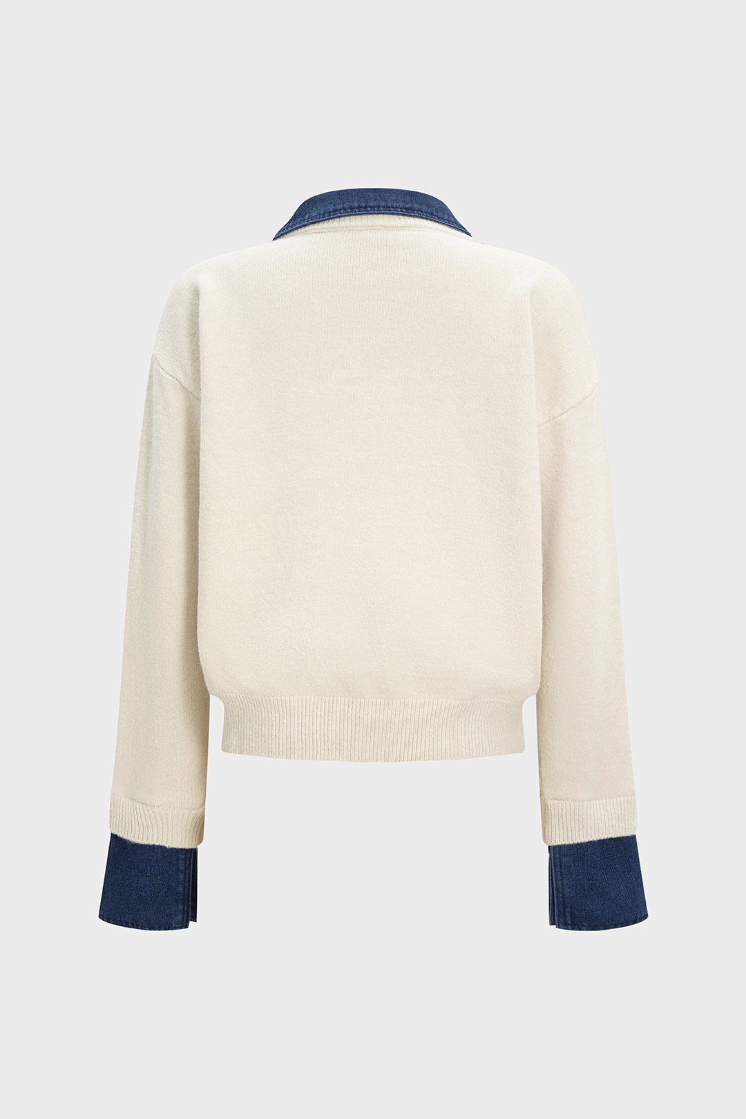 Patchwork top met lange mouwen