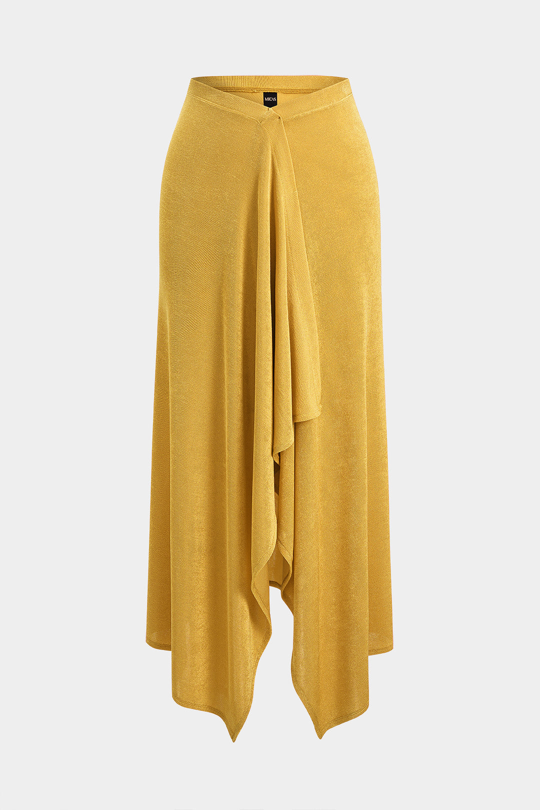 Rok met ruches en asymmetrische zoom