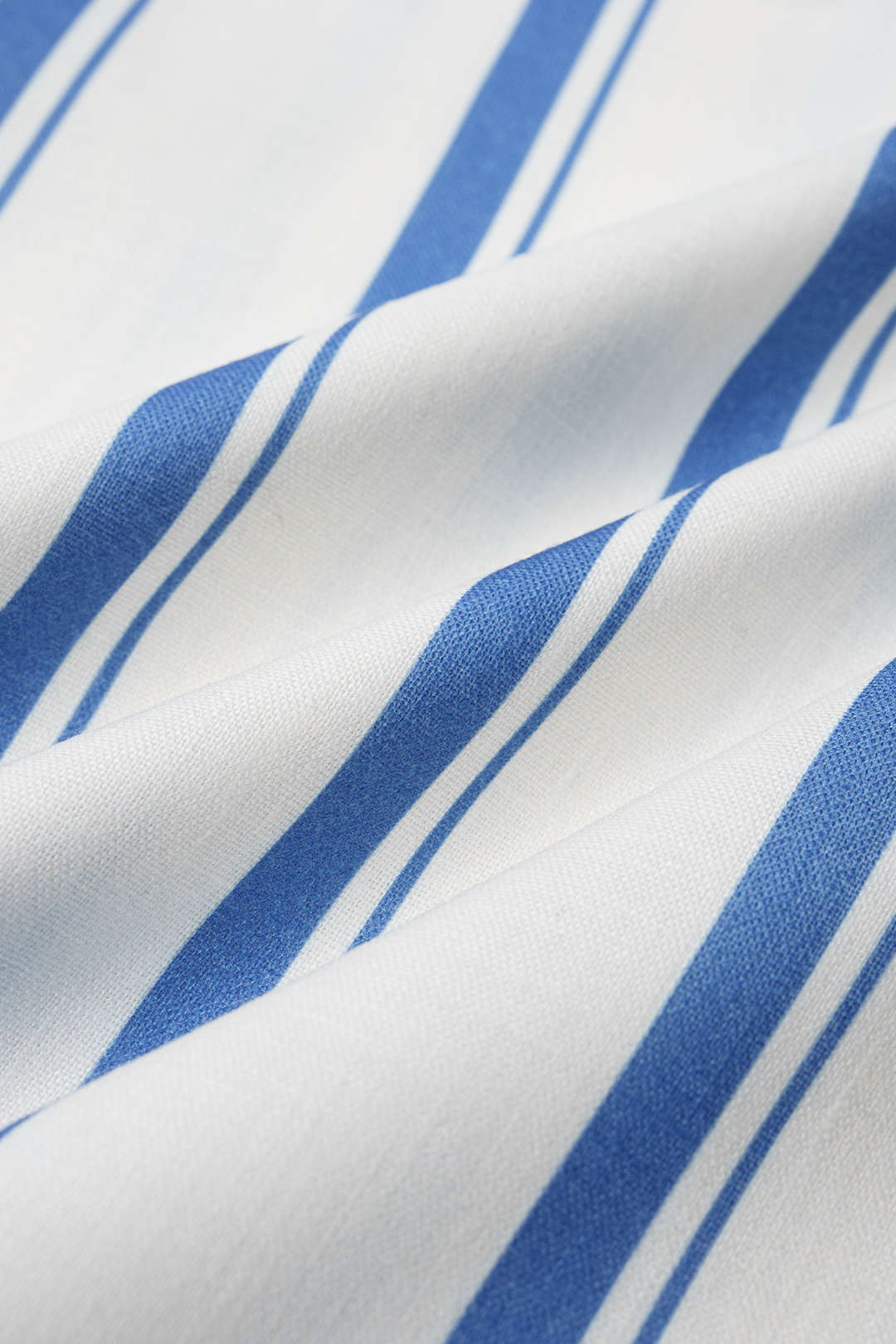 Gestreepte linnen broek met wijde pijpen