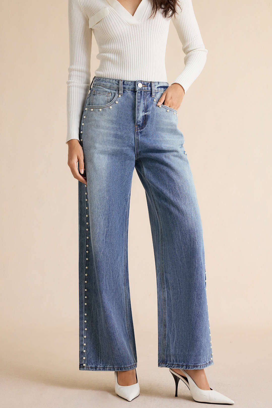 Jeans met rechte pijp