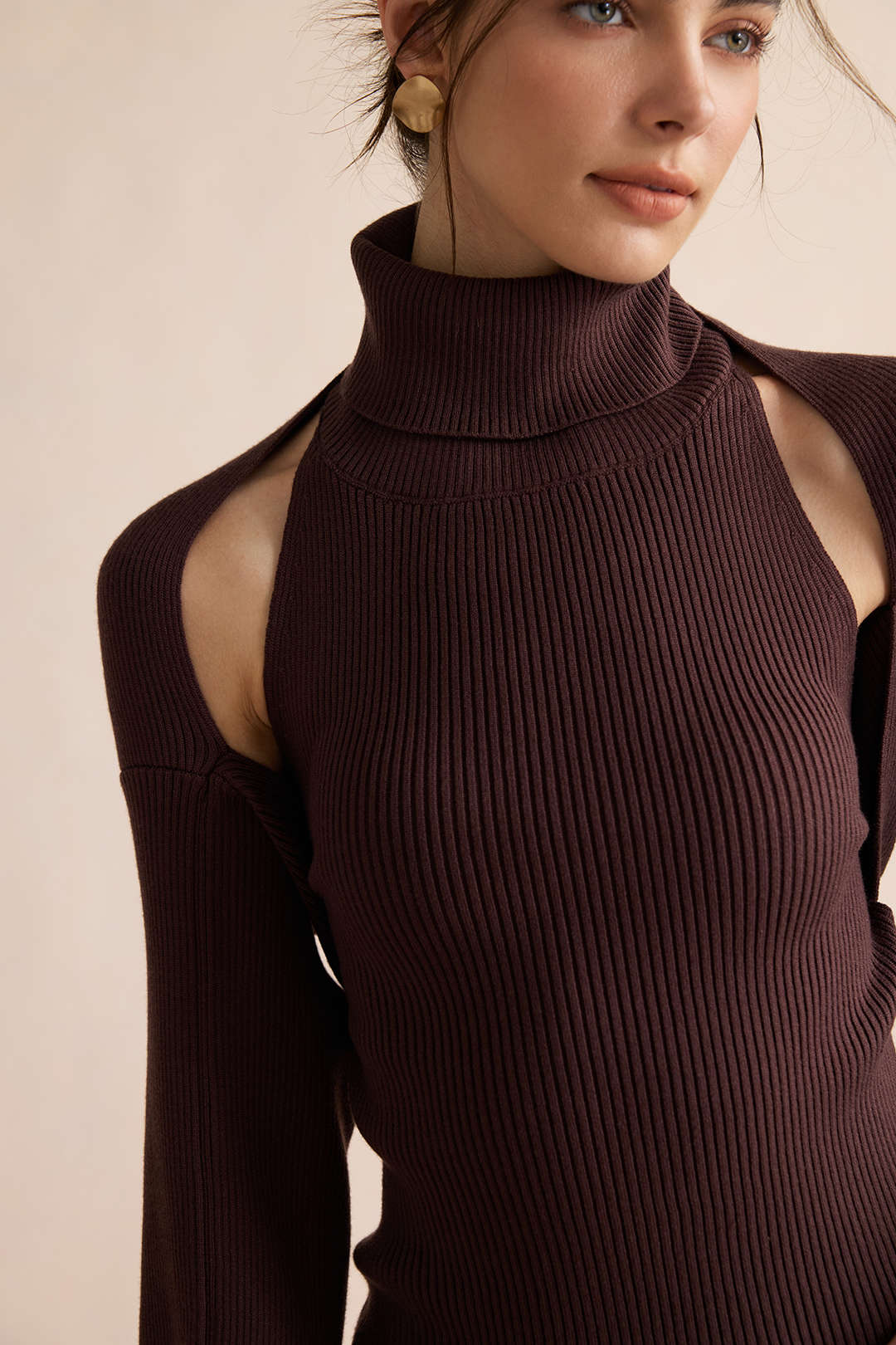 Vesna - Gebreide set met tanktop en vest