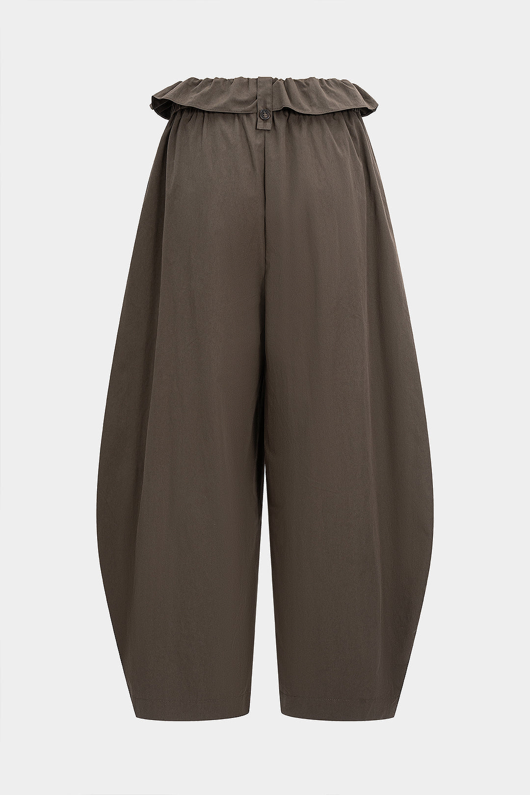 Pantalon met strik en wijde pijpen