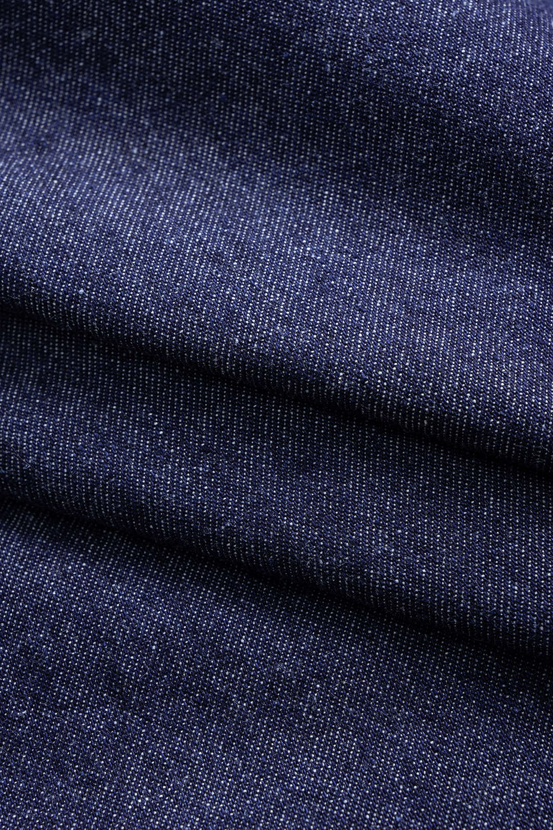 Denim blouse met strik, lange mouwen en pofmouwen
