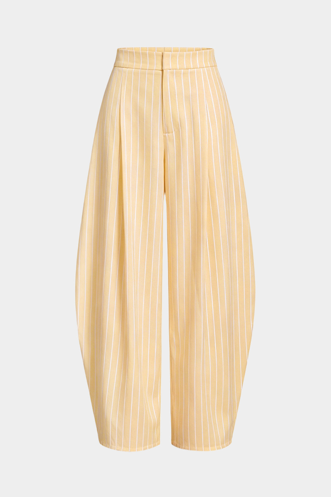 Gestreepte broek met hoge taille