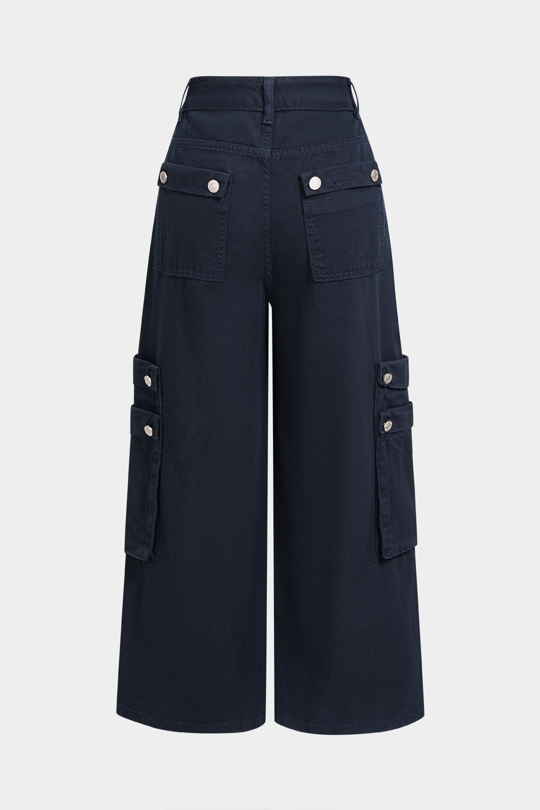 Sara - Jeans met hoge taille, zakken en wijde pijpen
