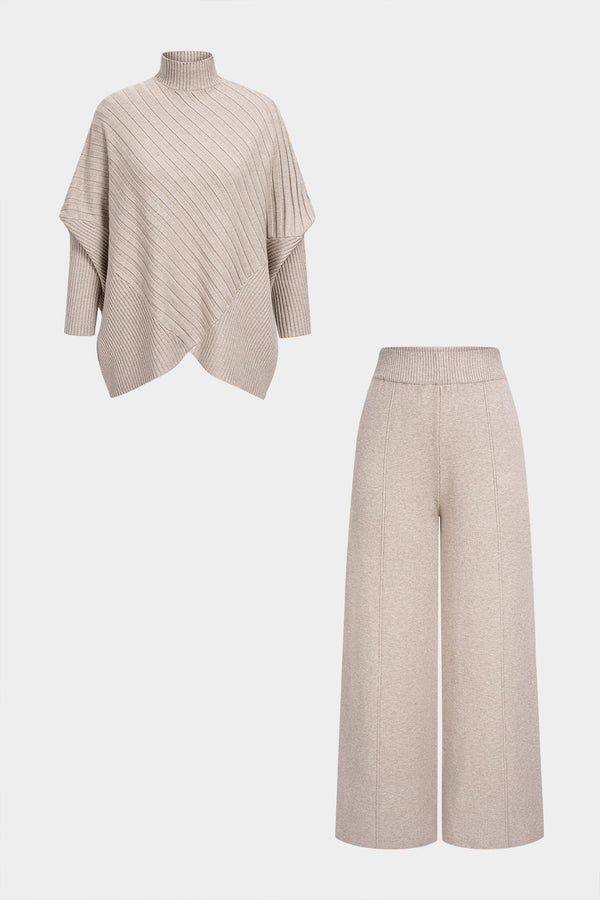 Lou - Gebreide set met top en broek