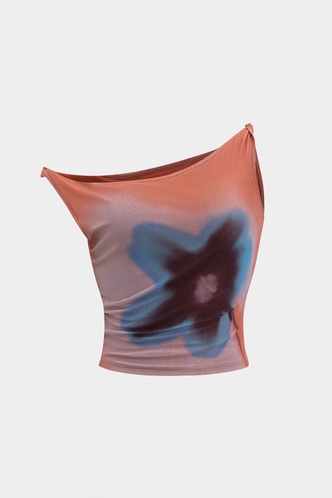 Bloemenprint mesh top