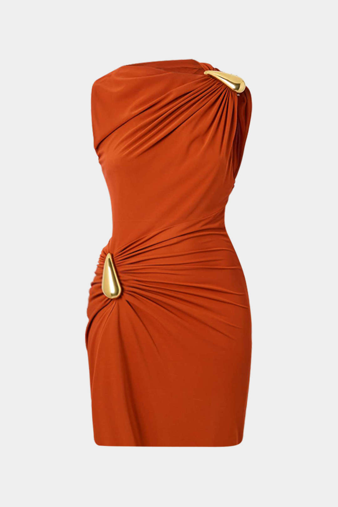 Fleur - Metallic mouwloze minijurk