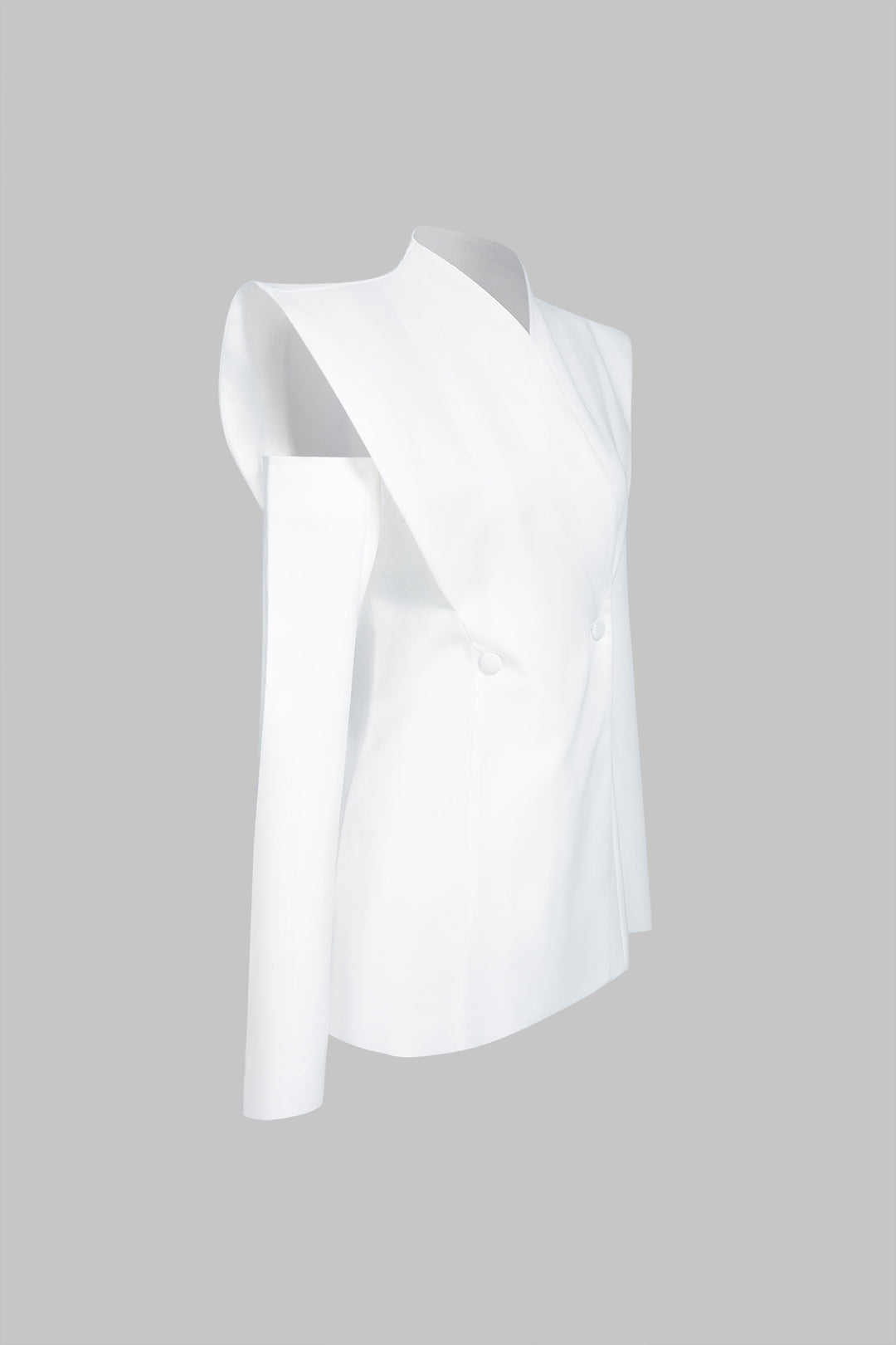Elin - Effen blazer met uitsnijding