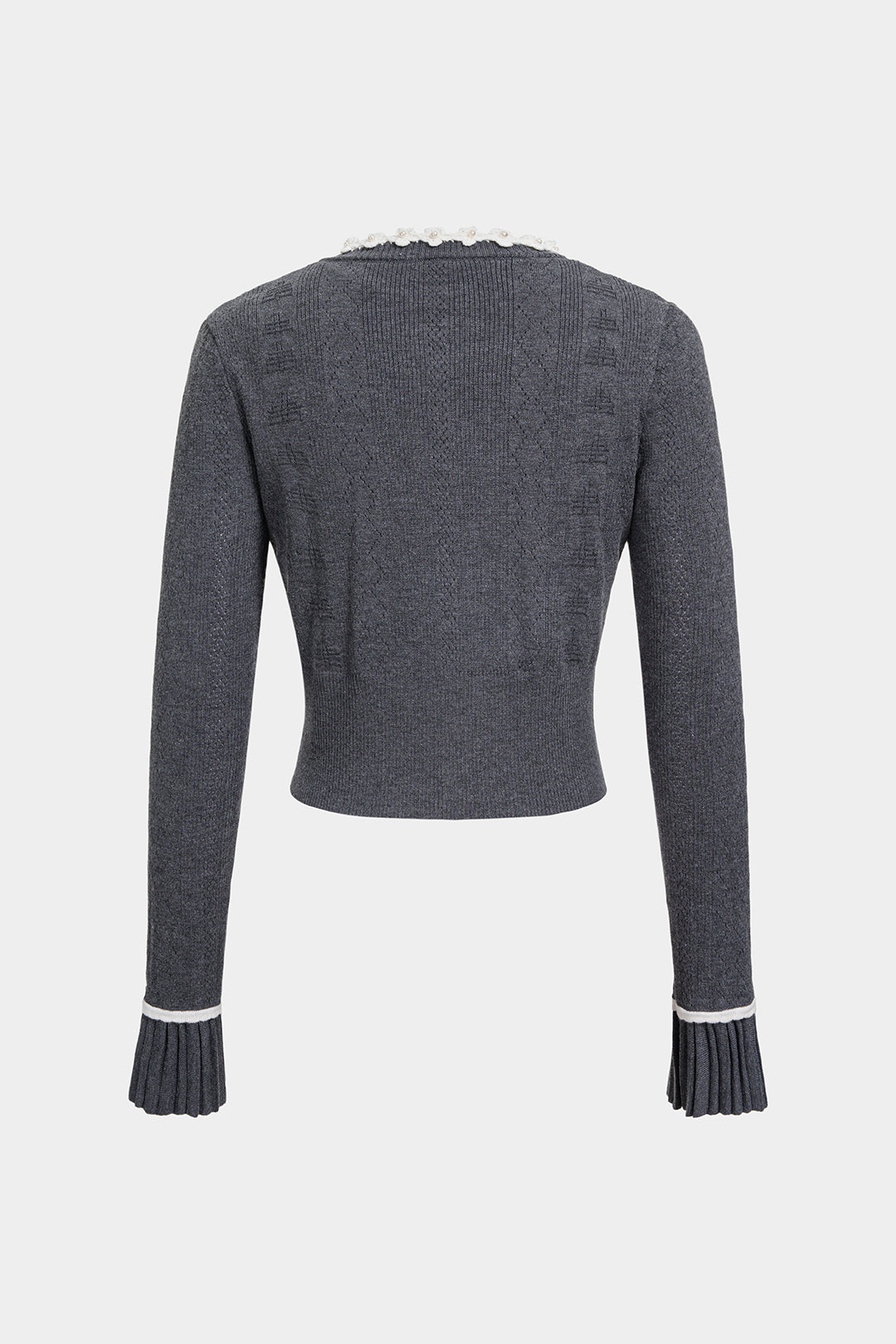 Rosa - Gebreid vest met knoopjes