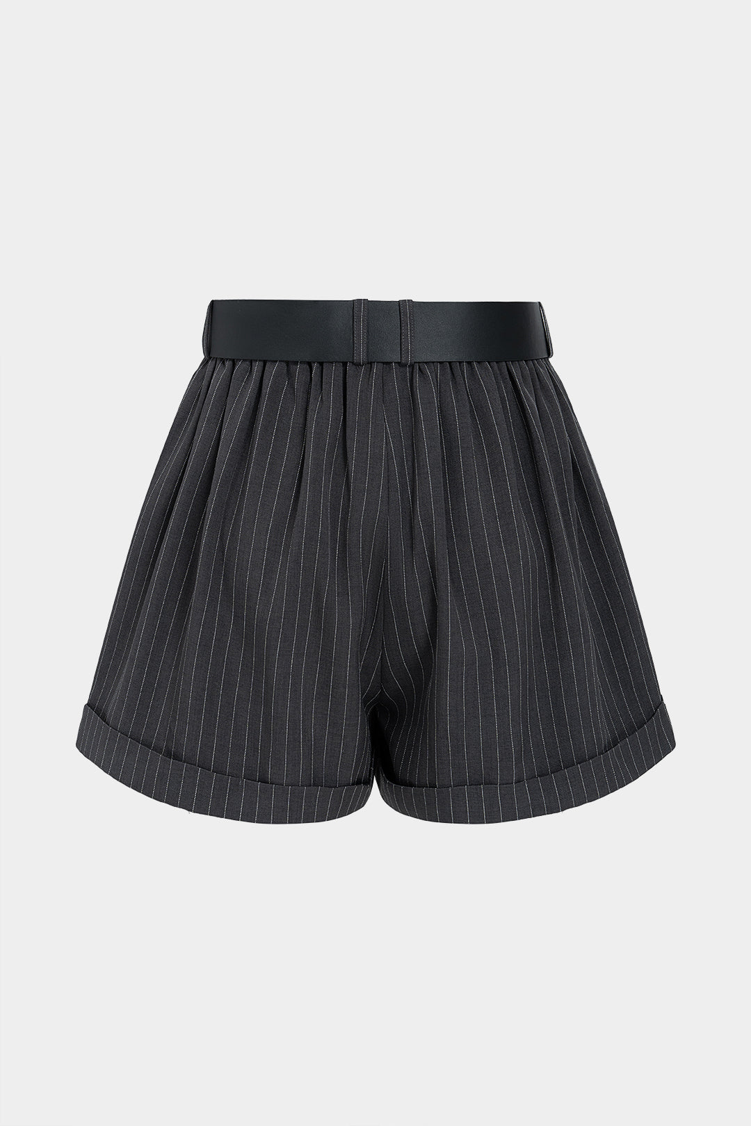 Gestreepte short met riem