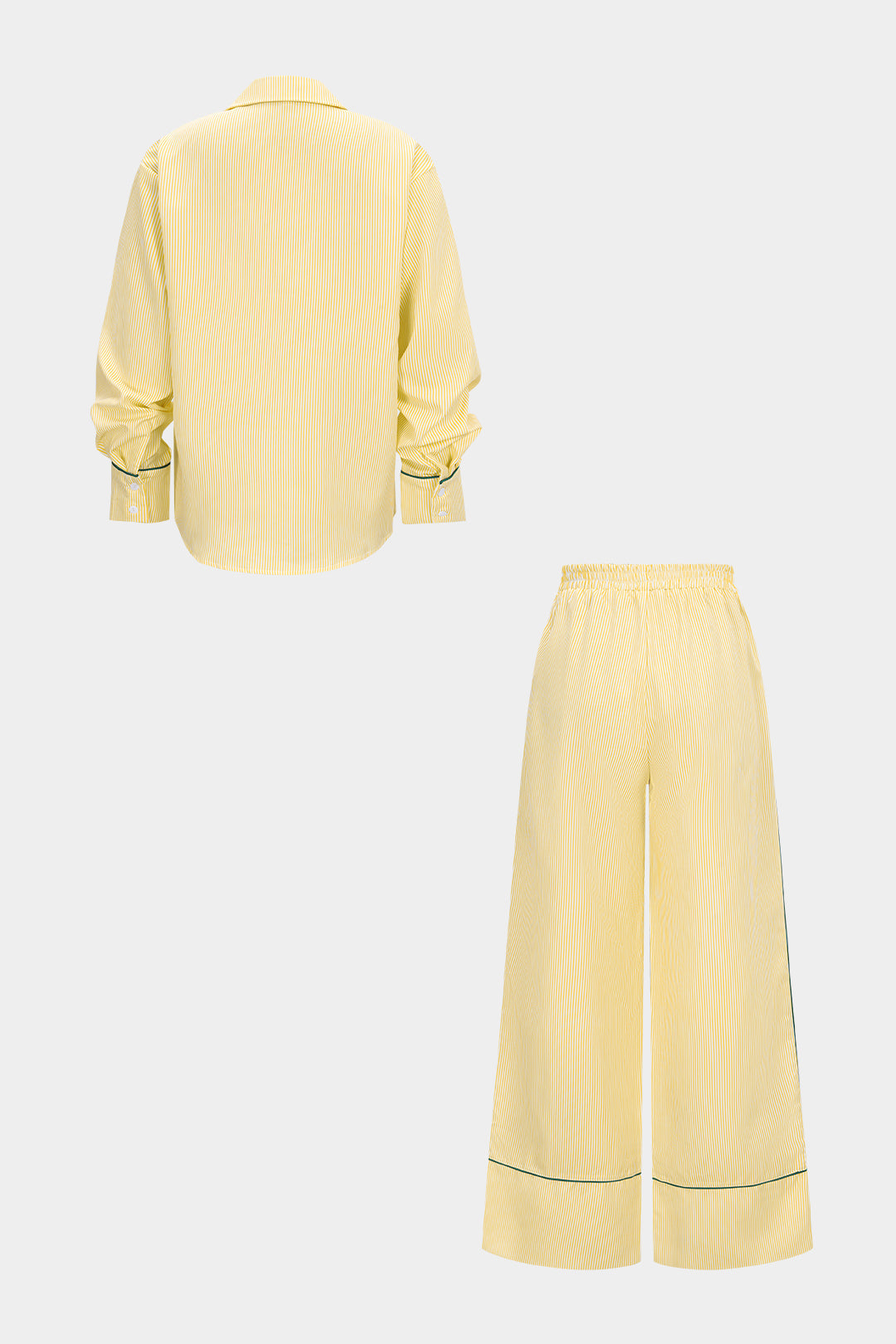 Gestreepte set met blouse en broek
