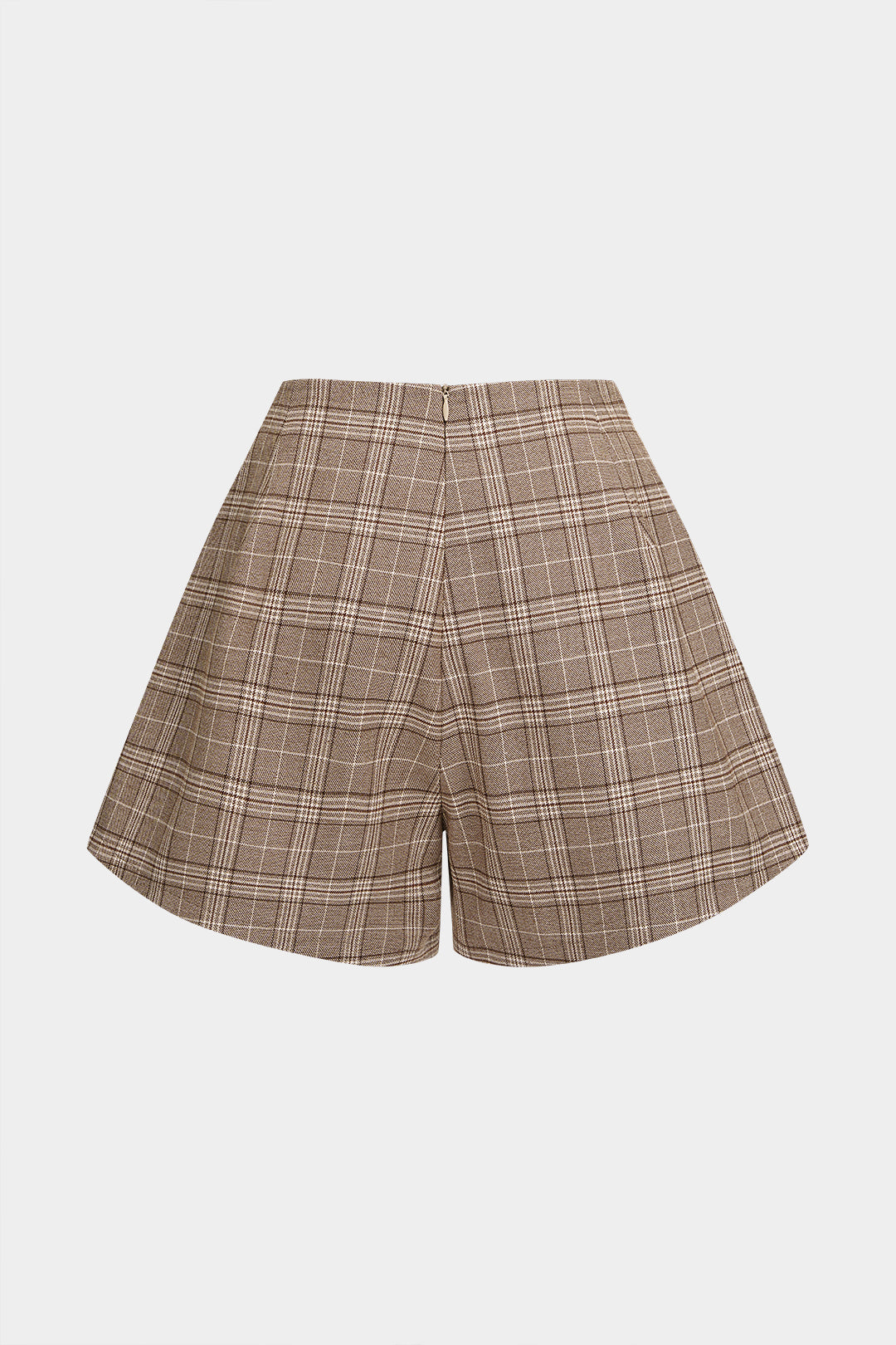 Geruite short met hoge taille