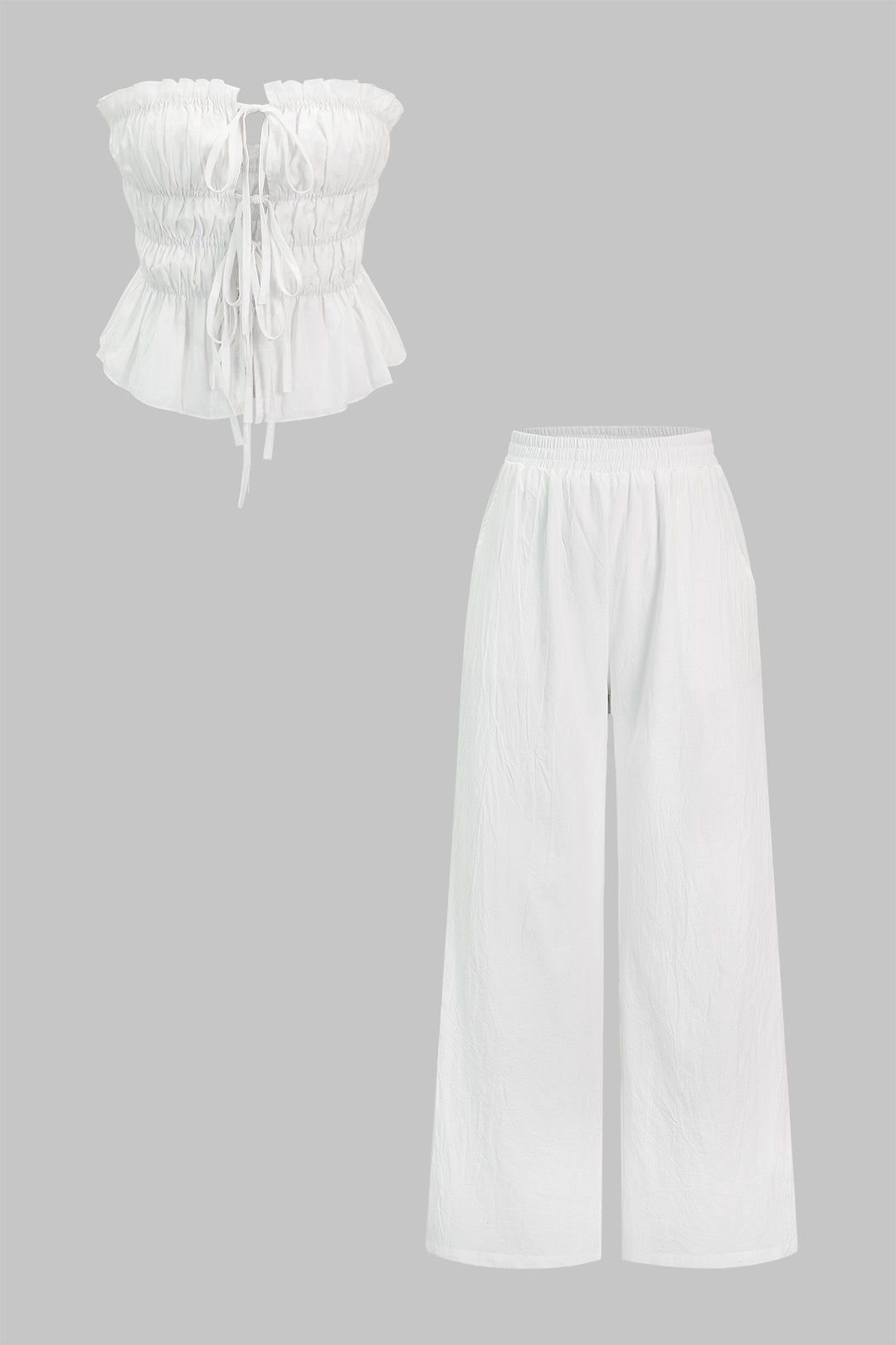 Iris - Set met strapless top en broek
