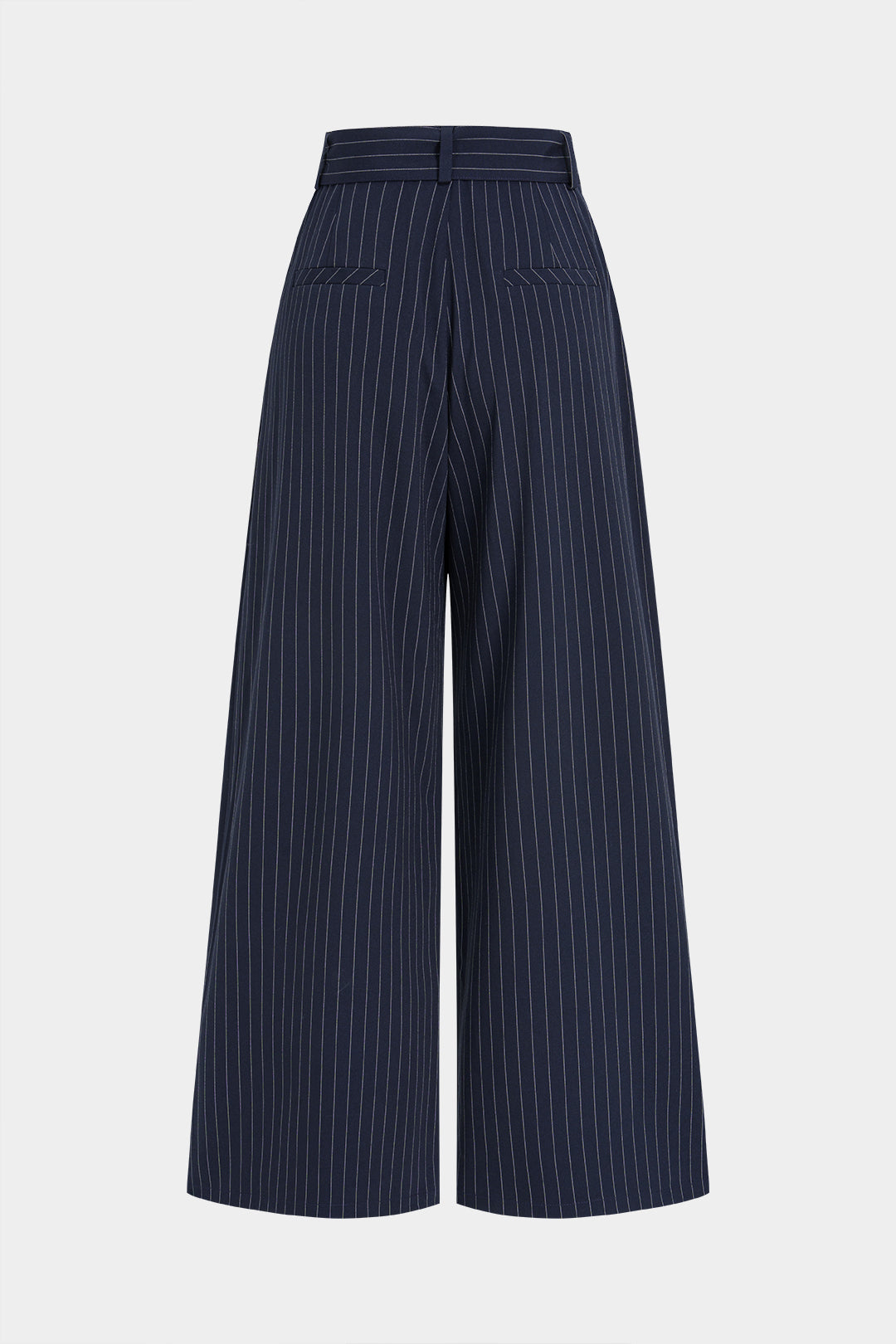 Gestreepte broek met riem