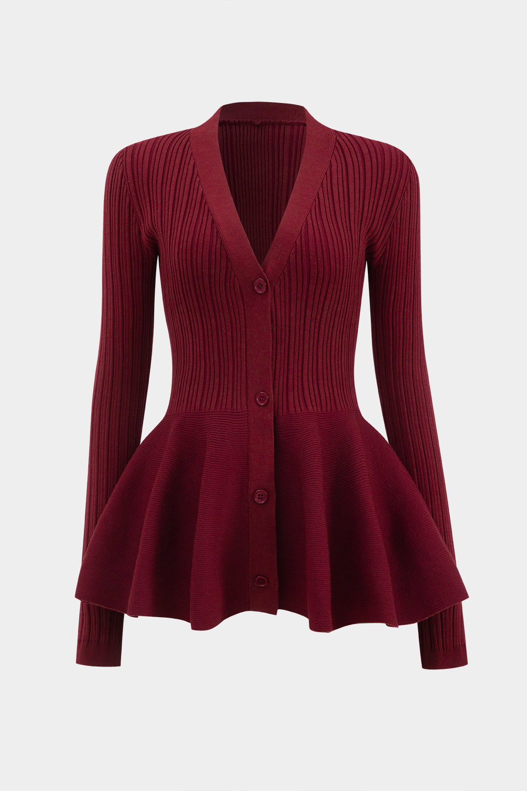 Effen vest met V-hals