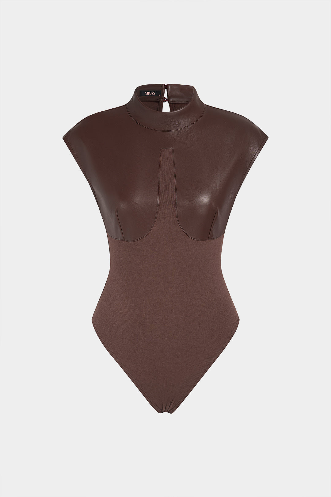 Loïs - Leren-look patchwork body