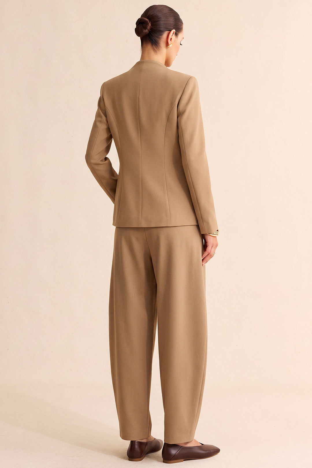 Mila - Effen broek met ballonmodel