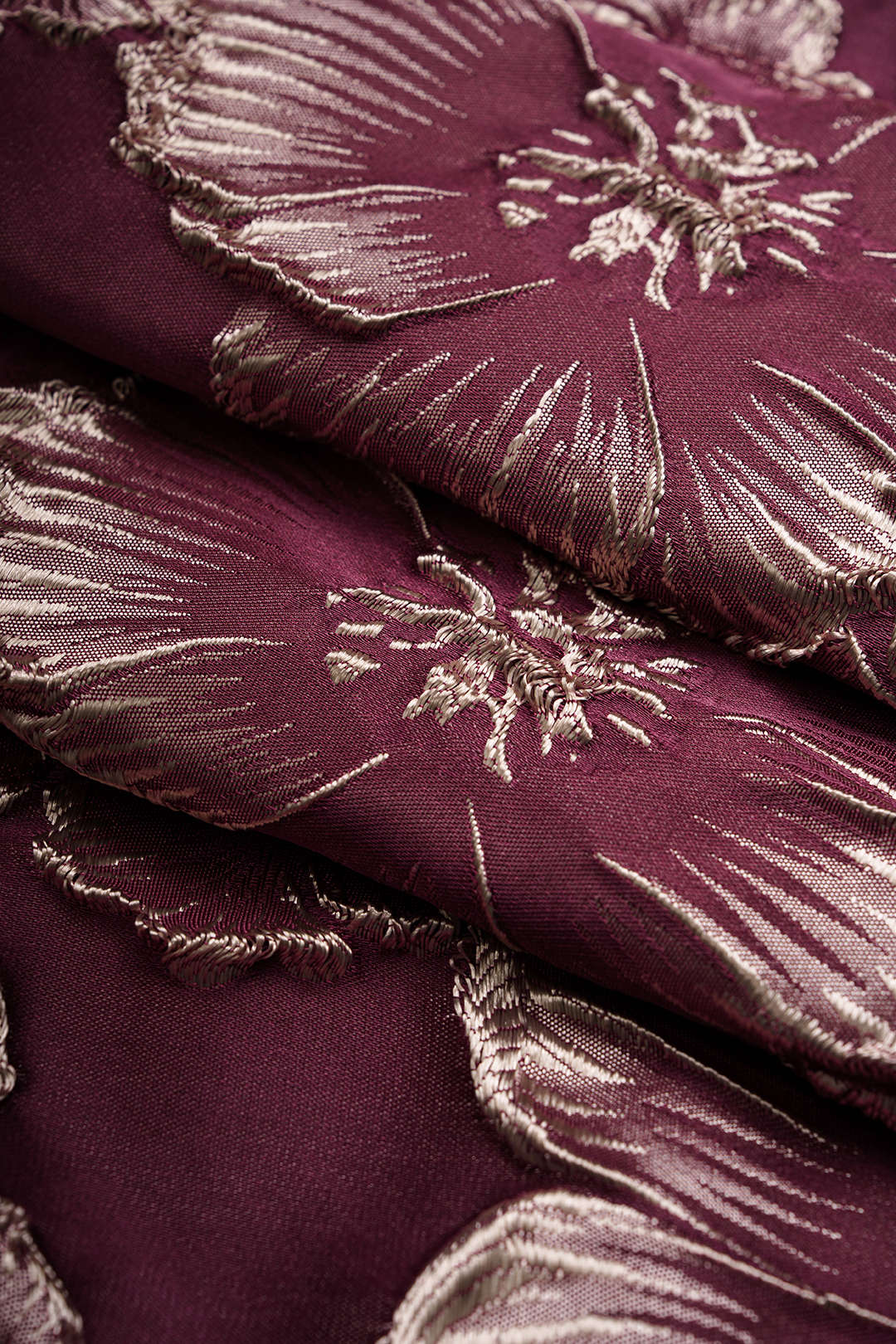 Bloemenprint jacquard minijurk met kettingdetail