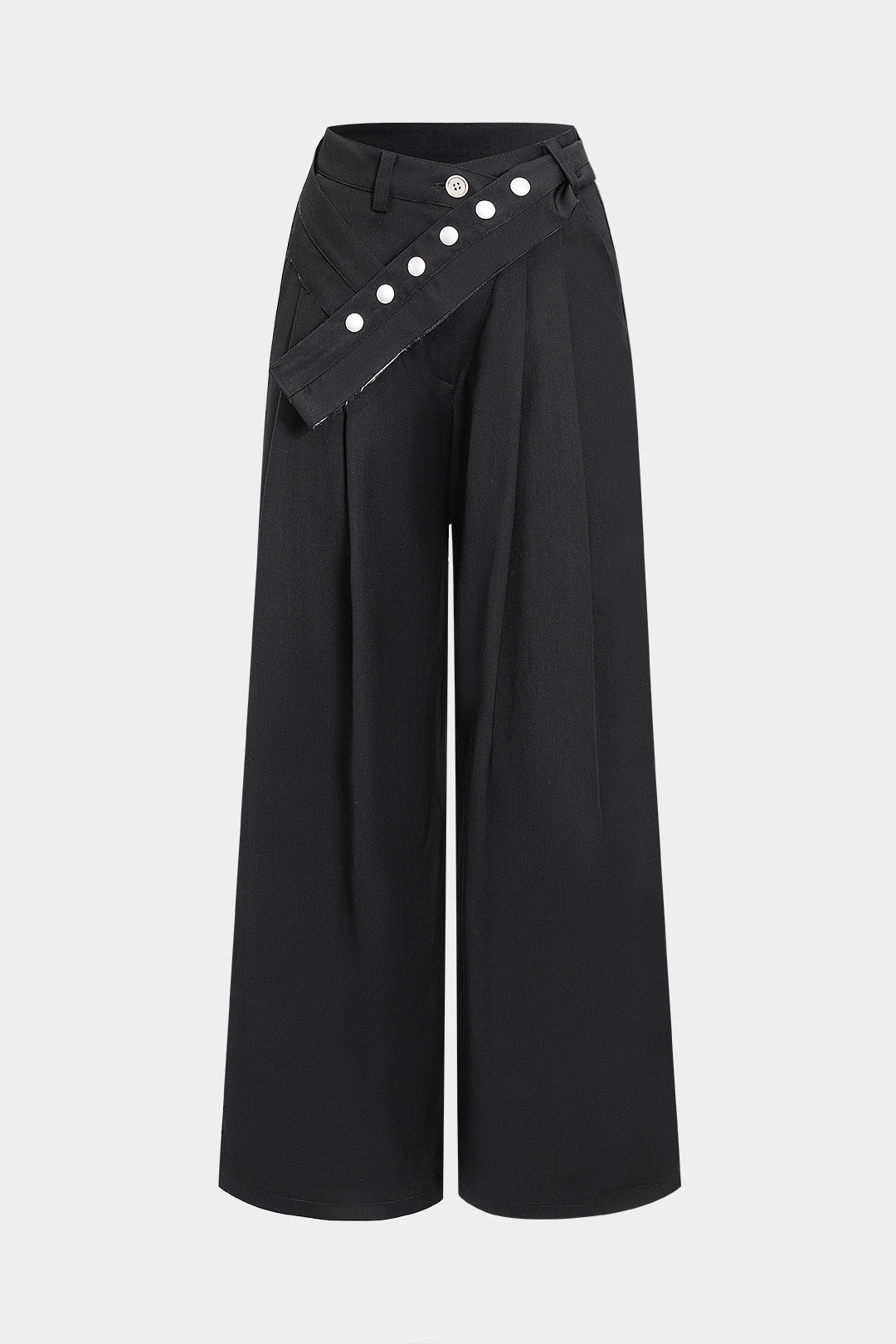 Sara - Asymmetrische broek met rechte pijp
