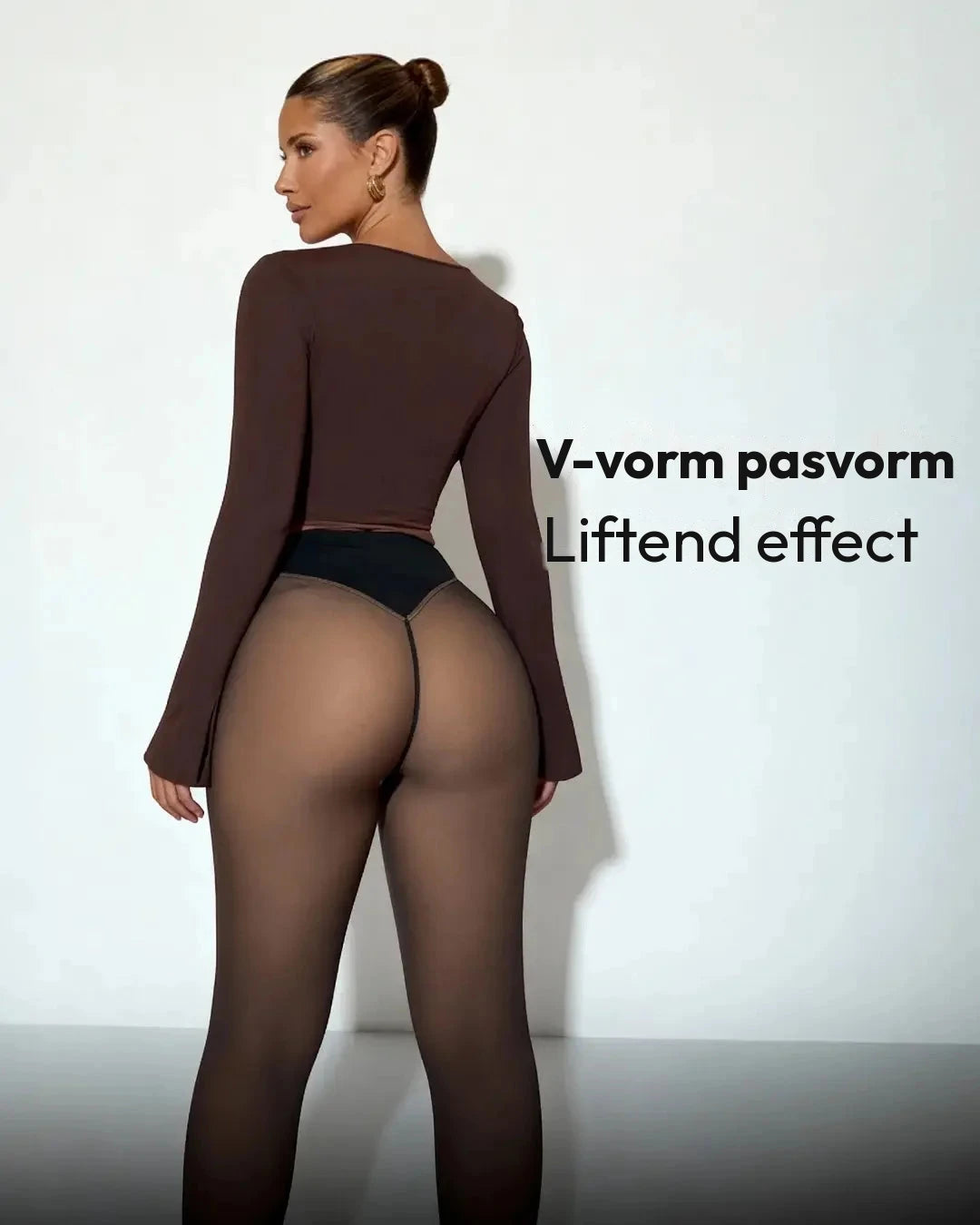 Illusie Panty met Warme Fleecevoering