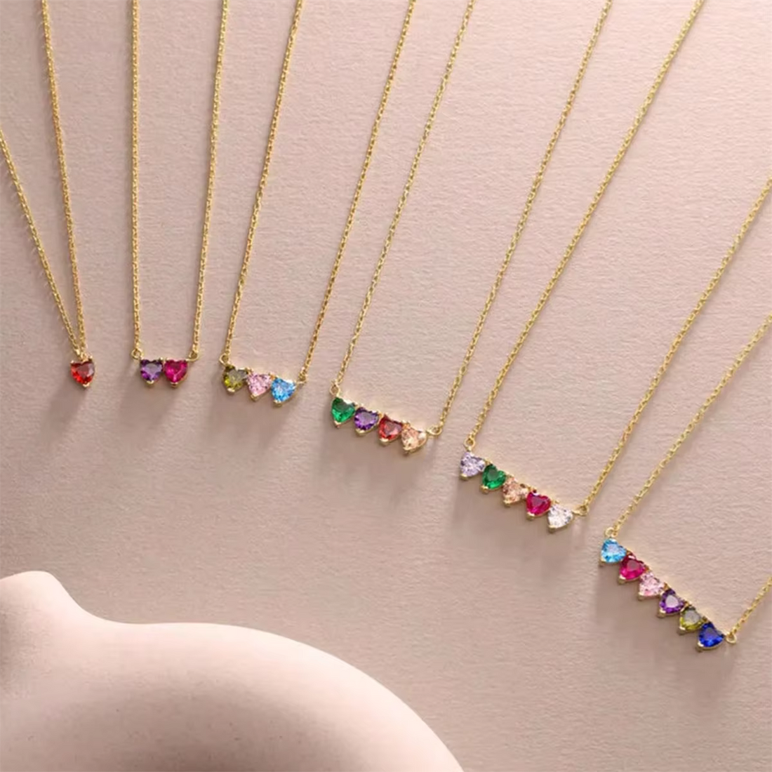 Giselle - Duo geboortesteenketting